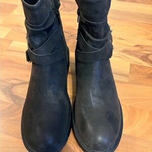 Maurices Black Combat & Moto Boots